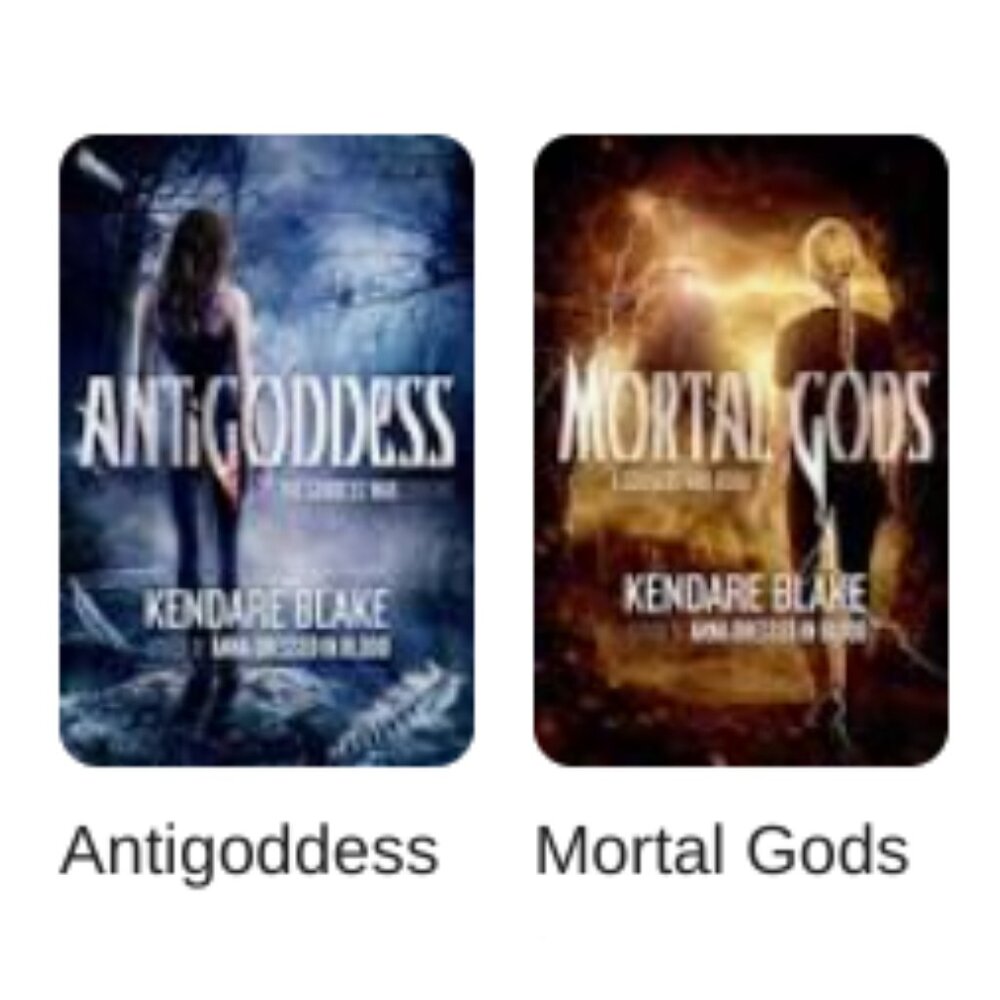 2 pack Novels; "Mortal Gods" & "Antigoddess" by Kendare Blake (The Goddess War)